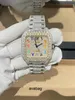 Hip Hop 22k oro placcato Micro Cz Stainls orologio da polso da uomo in acciaio di lusso 2N9VTNDY