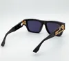 Moda Top Designer Mens Sunglasses Classic Vintage Placa grossa forma quadrada de óculos de sol punk de verão ao ar livre, estilo versátil anti6700795