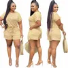 Designer Plus Size 5XL Women Tracksuits Two Pieces Sport Outfits Fashion Rands Short Sleeved T Shirt Shorts SUITS Summer Clothing