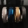Nuevos anillos de banda de acero de acero inoxidable de 50pcs