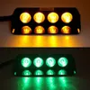 12W 4 LED -vindrutan VARNING Ljusbil Emergency Lights Truck Strobe Light Bar för 12V DC S4