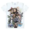 Мужские футболки Coolprint Аниме Рубашка Metal Gear Rising Revengeance Футболки с коротким рукавом Solid 5 Zandatsu Косплей Мотивы Рубашки мужские