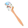 Christmas Cake Tools Wooden Handle Kitchen Fondant Cream Spatula Silicone Butter Scraper Kitchen Baking Tool SN4393