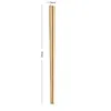 23cm Glossy Titanium Plated Chopsticks High-grade 304 Stainless Steel Golden Black Silver Square Chopsticks