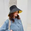 Large BRIM Sun Hat Women Summer Seau Réversible Mode Fisherman Cap Unisexe Casual Protection Plage