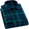 Men's Casual Shirts Men's Comfortable Flannel Checkered Shi Plaid Men Regular Fit Long Sleeved Male Shirt Cotton Leisure TopsMen's