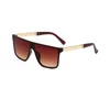 Stor ram Men Metal Solglas￶gon Summer Seaside Outdoor Siamese Sun Glasses UV400 Touring Designer Eyewear PPFASHSHOP