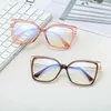 Zonnebrillen Vintage Brilmonturen voor Dames Nieuwste Trends Mode Vierkant Transparante Optische Lenzen Anti Blauw Licht Helder Brillenglas4521774