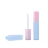 Lege verpakkingsfles vierkante lip Gloss Frosted buis Mooie witte roze schroefdekking draagbare cosmetische navulbare verpakkingscontainer 6 ml