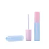 Vide Bouteille D'emballage Carré Brillant À Lèvres Tube Givré Belle Blanc Rose Couvercle À Vis Portable Cosmétique Rechargeable Emballage Conteneur 6 ml