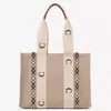 5A quality Women handbags WOODY Tote shopping bags handbag high NYLON hobo fashion linen Large Beach bag luxury designer travel Cr2026