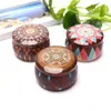 1PC New DIY Tea Candy Jewelry Storage Box Candle Jar Tinplate Christmas Small Iron Boxs Wedding Favor Tin Box House Decor RRB15271