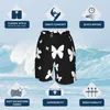 Shorts pour hommes papillon motif conseil haute qualité papillons noir et blanc impression plage pantalons courts taille élastique troncs hommes Drak22