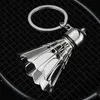 Creative métal badminton porte-clés simulation 3D badminton pendentif gymnase club de sport promotionnel souvenir porte-clés cadeau G220421
