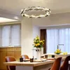 ペンダントランプダイヤモンドクリスタルシャンデリアリングリビングルームLEDランプクロムダイニングキッチンベッドルーム吊り光光調光装置