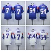 Chen37 Blue Mountain State Football Moive 54 Thad Castle Jersey 7 Alex Moran Men Breathable Embroidery And Sewing Team Color Blue White Top/High