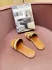 Flat Slippers Tassel Metal LOCK IT FLAT MULEs Flipflops Beach Shoes Women 2022 Sandals