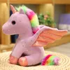 Animaux en peluche jouets en peluche mignon 14 cm ange licorne poupée en peluche porte-clés sac à dos pendentif