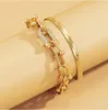 Link Chain Crystal Ushaped Buckle Metal Bangle Bracelet Statement Gold Silver Color Link Fashion Pulseras Women Gift1629887