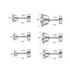 Set of 6 Pairs Zircon Ear Cartilage Tragus Studs Earrings Body Piercing Jewerly For Women and Girls