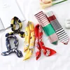 Design Silk Square Scarf For Women Small Neck Scarfs Fashion Print Foulard Hairband Satin Head Kerchief