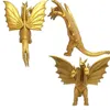 Üç başlı ejderha gojira gomora 2 canavar altın ejderha el bebek modeli 220531