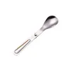 Stainless Steel Folding Spoon Portable Travel Tableware Soup Spoon Ice Cream Dessert Spoon Coffee Tea Spoon-Kitchen Tool