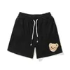 Palm Pa Angel Beheaded Bear Towel Embroidered Elastic Waist Drawstring Sports Casual Shorts for Men and Women Quick-dry Ywt3s