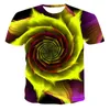 T-shirt da uomo T-shirt estiva da uomo stampata in 3D ad asciugatura rapida T-shirt dai colori vivaci T-shirt Large Size Short-SleevedMen's