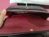 5A Designer Bag Top Custom Luxury Brand Channel Handväska läder läder kohud guld eller silverkedja sned axel 2,55 cm svartrosa och