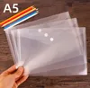 Grandes pastas transparentes Arquivo Plástico A4 Arquivo Saco Documento Segure os sacos de arquivamento de papel de armazenamento de papel material escolar