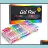 Гелевые ручки писать поставки офисная школа бизнес -промышленность 100 цветов творческий флэш -флэш -набор блеск ручки для раскраски adt Journals Din