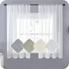 Zasłony zasłony białe, krótkie zasłony bielizny efekt do sypialni do salonu nowoczesny głosowanie tiul kuchnia zabiegi pół okna Kurtain