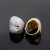 Iced Out Skull Ring Mens Silver Gold Ring High Quality Full Diamond Hip Hop Rings Jewelry