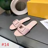 Designer de luxo Slippers Beach Sandálias de couro planas clássicas de verão Sandálias sexy grandes 35-42 com caixa
