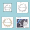 Charm Bracelets Pretty Womens Rhinestone Snowflake Alloy Extended Bracelet Carshop2006 Drop Delivery 2021 Jewelry Carshop2006 Dhi5M