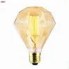 IWHD Diamond Ampoule Edison Lampa żarówka E27 40W Industrial Decor Lampada Retro Lampa ST64 T30 LAMPARA LAMPA BOMBILLAS H220428
