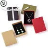 12pcs Cardboard Jewelry Set Gift Box Ring Necklace Bracelets Earring Gift Packaging Boxes With Sponge Inside Rectangle 220428