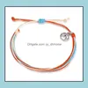 Charme Bracelets Bijoux Cire Chaîne Tissé Mtilayer Amitié Bracelet Vague Réglable Tressé Pour Femmes Filles Cadeau Drop Delivery 2021 Bbqyj