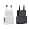 Bil 5V 2A EU-kontaktadapter USB-väggladdare för Samsung iPhone Xiaomi Mobiltelefon Laddare till iPad Universal Travel Ac Power Charger