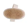 Wooden Bath Brush Dry Skin Body Soft Natural SPA Shower Bristle Body Oval Brushs Without Handle