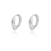 Hoop & Huggie Minimalist 3 Layers Curved Earrings For Women Stainless Steel Gold Silver Color Earring 2022 Trend Jewerly Christmas GiftHoop