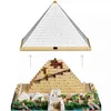 Bloki 21058 Wielka piramida Giza Model City Architecture Street View Bloksy składowe Zestaw DIY Zgromadzony zabawki T230103