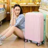 '' Inch AbsPc Luggage Set Travel Women Suitcase On Wheels Carry Cabin Rolling With Cosmetic Bag student J220708 J220708