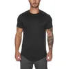 Mesh T-shirt Ubranie ciasne siłownię męskie letnia marka TEE TEES HOMME Solid Szybkie suche kulturystyka Tshirt 220507