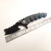 Begränsad anpassad version Heavy Folding Kniv Heeter Knifeworks Man of War Black S35VN Flipper Titanium Handtag Stark Utomhusutrustning Taktisk Camping EDC Tools