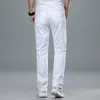 Men's Jeans Men's White Denim Trousers Men Baggy Slim Fit Pants Classic Jean Homme Spijkerbroeken Heren Biker High Quality Soft