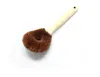 Brosse à huile antiadhésive avec manche en bois, brosse en cocotier, nettoyage de la vaisselle, dégraissage, fournitures de cuisine, marron, Portable