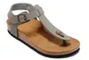 Sandali da spiaggia di yara sandali da spiaggia da donna pannelli di sugheri estivi da donna a infradito piatto moccioni rosa bianchi vetrini chaussures casual scarpe eur 34-47