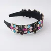 Shiny Colorful Rhinestone Flower Handmade Headbands Hairbands For Women Girls Elegant Hair Accessories